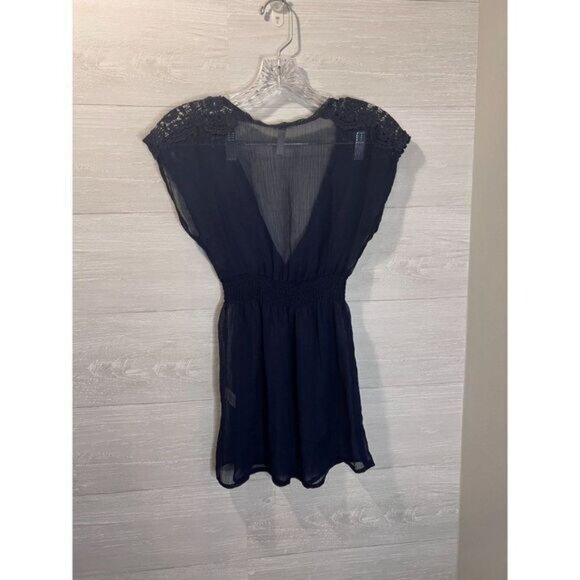 xhilaration Women's Bikini Cover Up Sheer‎ Mini Beach Dress - Picture 4 of 6